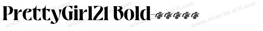 PrettyGirl21 Bold字体转换